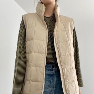 GAP // longline puffer vest